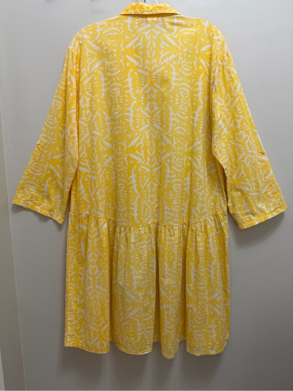 Ro’s Garden Deauville Tunic Shirt Dress Tuckernuck Anthropologie Yellow L - Picture 4 of 11